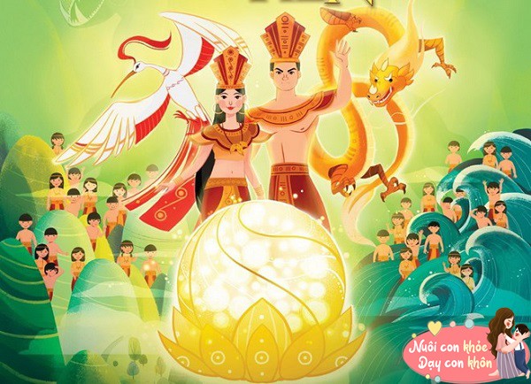 Lạc Long Quân – Âu Cơ chia con – Truyền thuyết nguồn gốc người Việt.