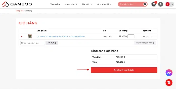 Hướng dẫn mua hàng và thanh toán trên website Game Go